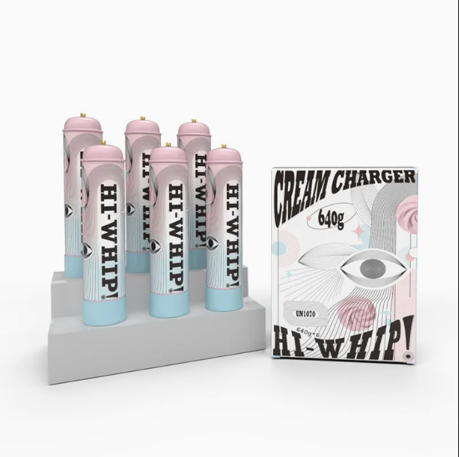 Hi-Whip Premium Quality Cream Charger box - 6x 640g - Cream Chargers 