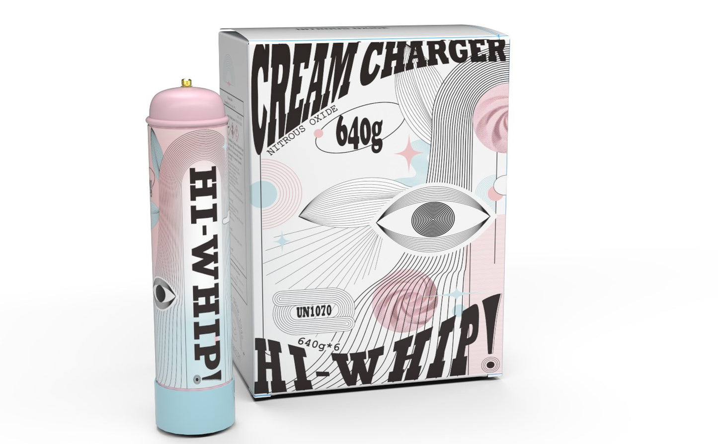 Hi Whip - Premium Quality Cream Charger 1 x 640g - Cream Chargers 